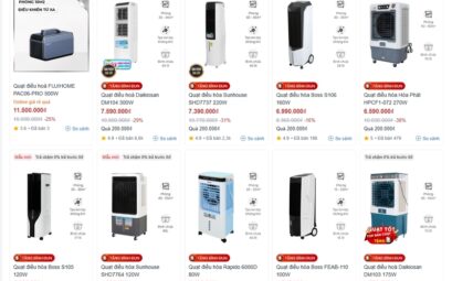 Người mua có thể chọn quạt hơi nước theo từng phân khúc giá và nhu cầu sử dụng