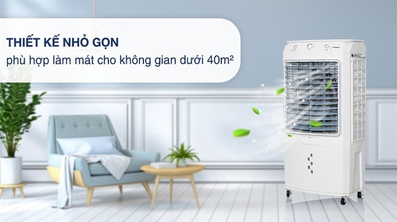 Chọn quạt hơi nước theo diện tích phòng giúp máy làm mát hiệu quả và tránh lãng phí điện năng