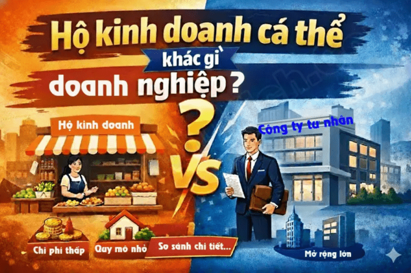 Hộ kinh doanh thường đơn giản hơn doanh nghiệp nhưng có hạn chế về mở rộng, vốn và trách nhiệm tài sản. 