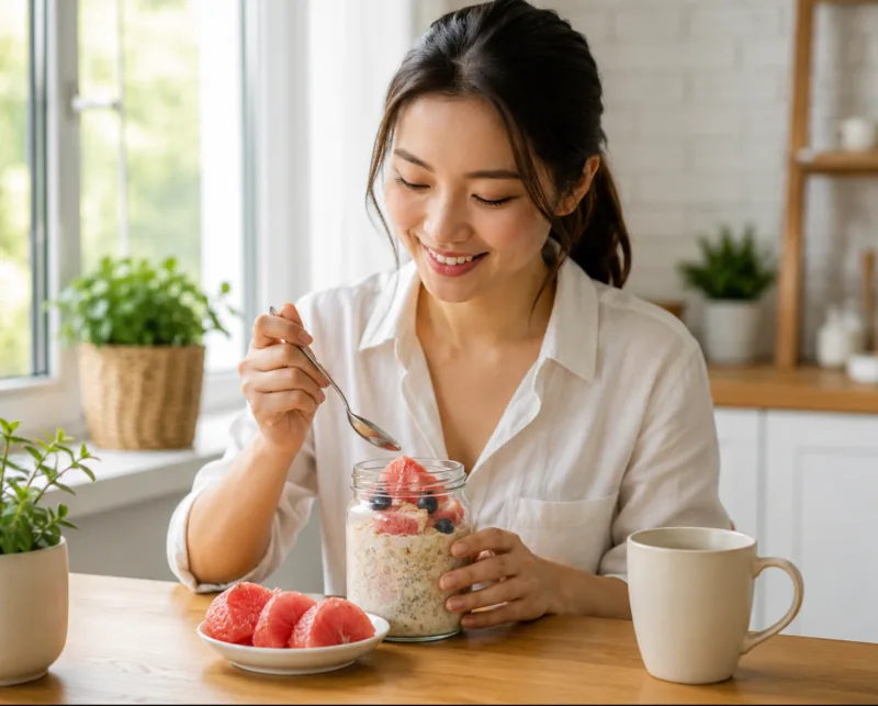 Yến mạch buổi sáng là lựa chọn tiện lợi cho bữa ăn cân bằng